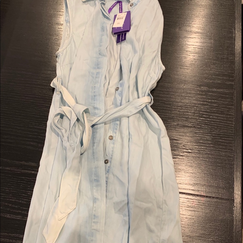 New with tags maternity light jean material dress